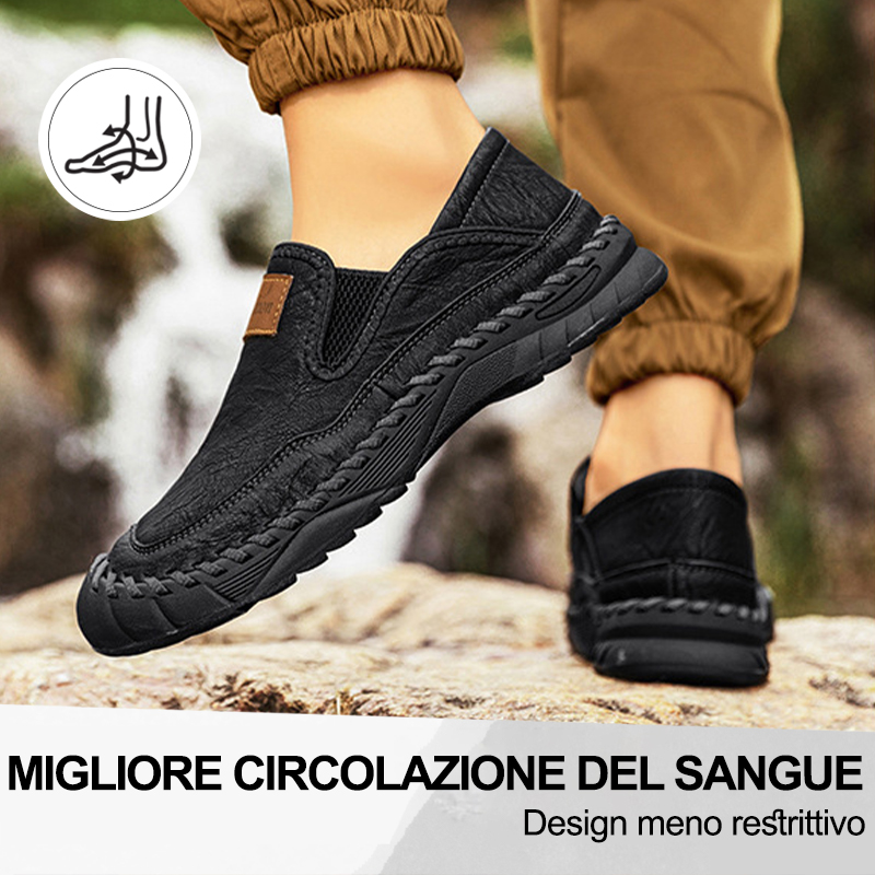 (🔥50% di sconto oggi - prendilo!) Scarpe ortopediche premium ed eleganti 👞 - Design ergonomico per alleviare il dolore