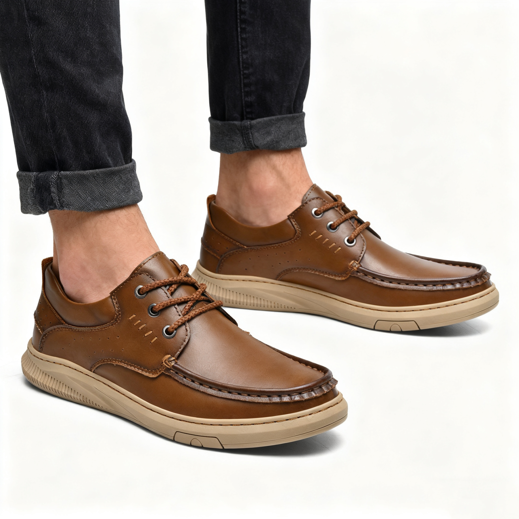 (🎉Sconto del 50% a tempo limitato - non lasciartelo sfuggire) - Scarpe ortopediche da uomo realizzate in pelle di vitello australiana✅ Camminata confortevole e sollievo dal dolore