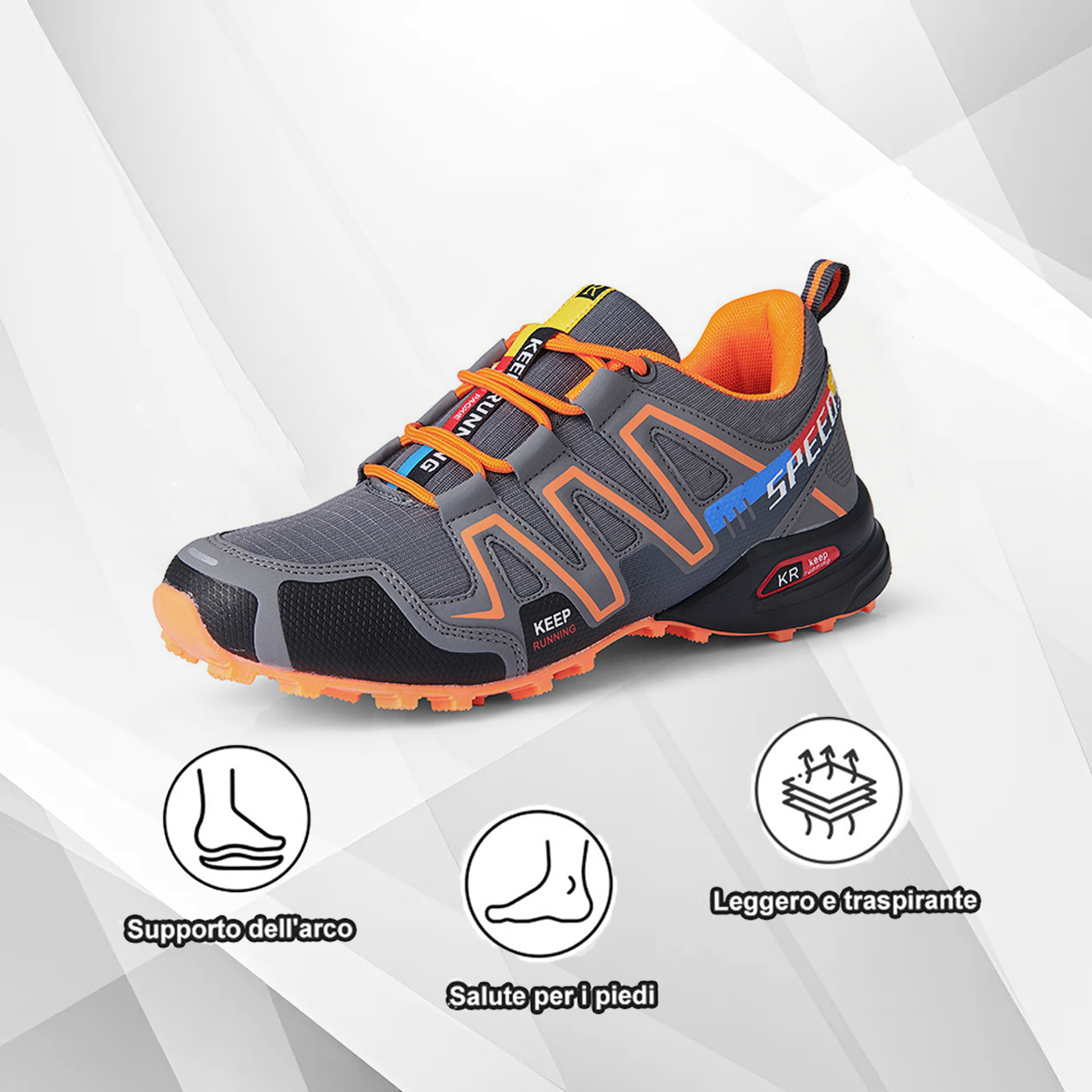 (🔥Sconto del 50% oggi - acquista ora!)Luymen Scarpe da trekking sportive alla moda per la corsa all'aperto - anti-collisione e resistenti all'usura ergonomiche！