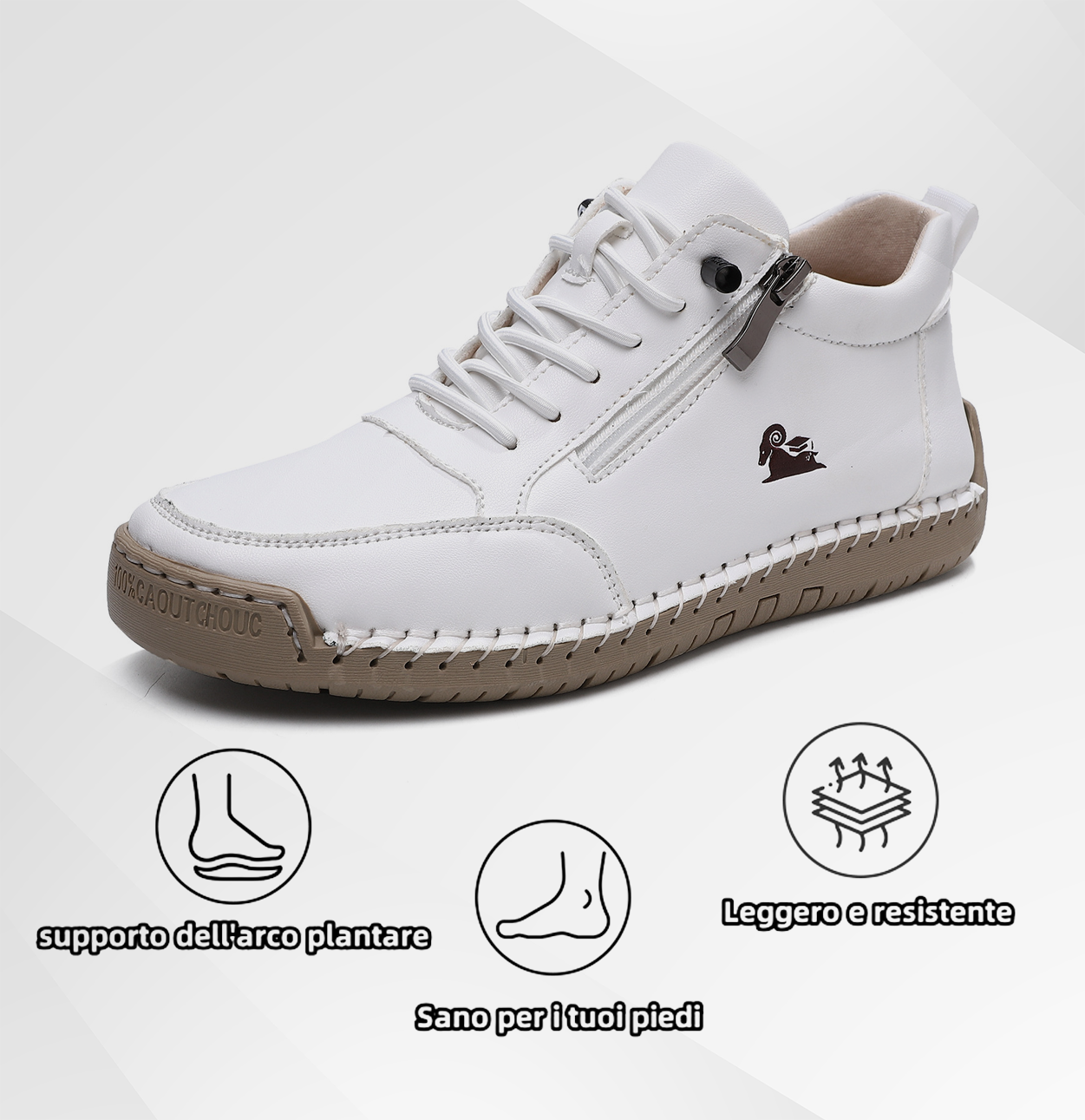 (🔥 Sconto del 50% - Non lasciartelo sfuggire!) Scarpe selezionate in pelle di vitello - scarpe ortopediche - 👞 - resistenti, antiscivolo e impermeabili (supporto dell'arco plantare, sollievo dal dolore, unisex)