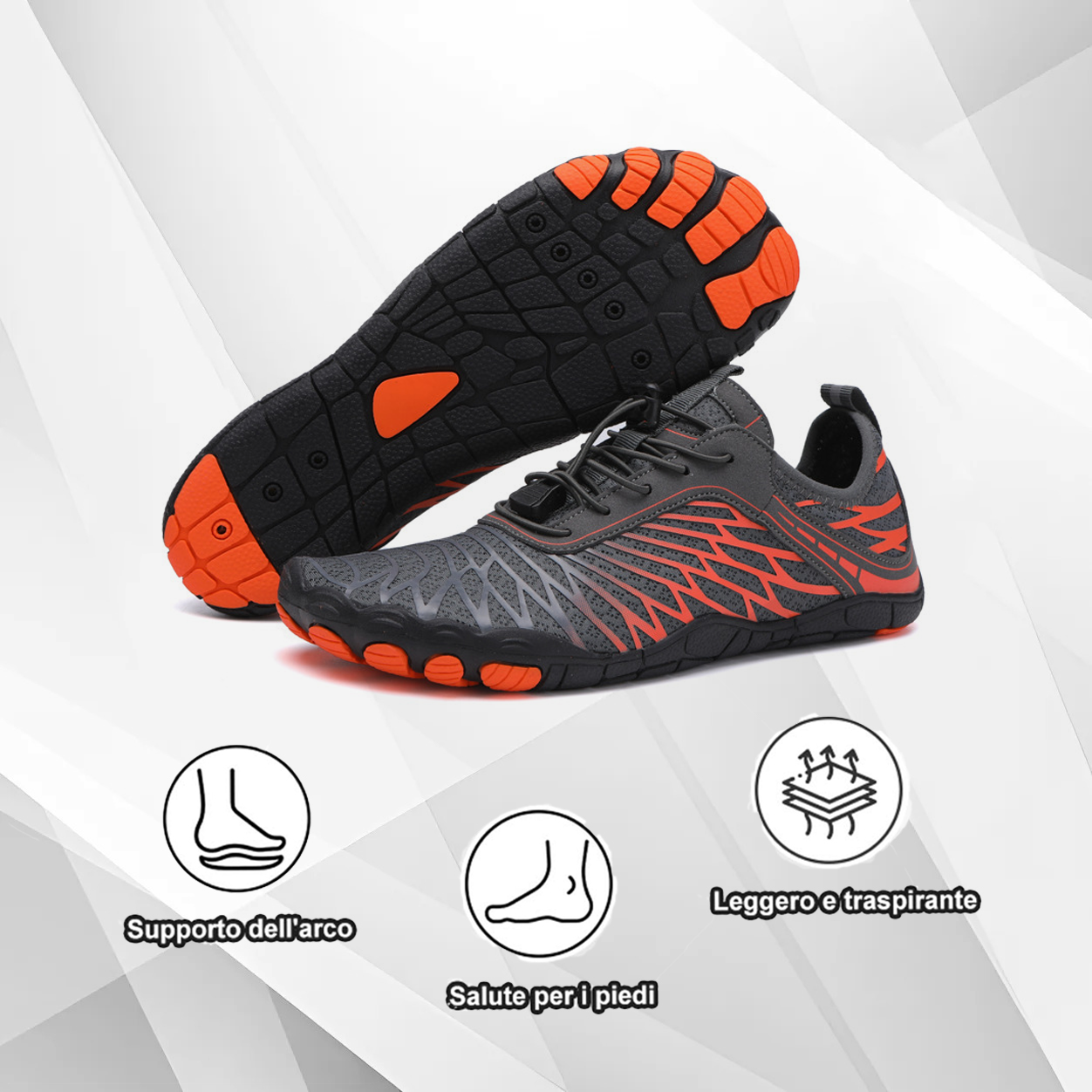 (🔥Sconto del 50% oggi, non lasciartelo sfuggire!) ⏰- Luymen-Sneakers Five Finger-Traspirante，alpinismo,pesca,fiume,sport,Tutto preso（Unisex）