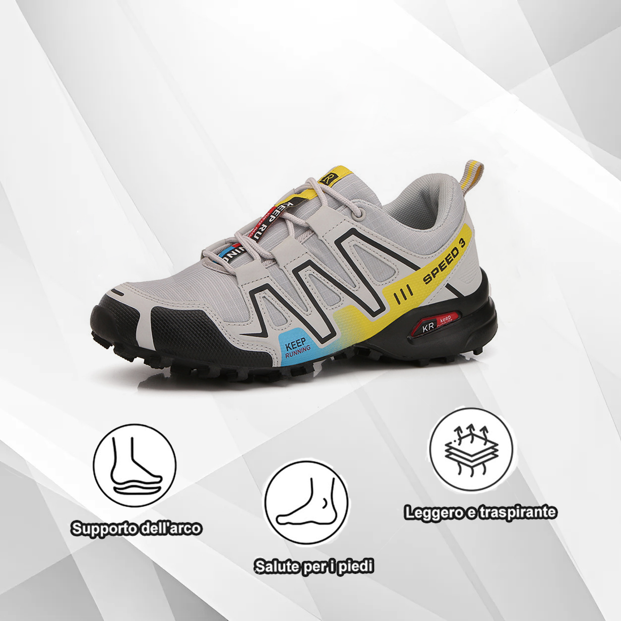(🔥Sconto del 50% oggi - acquista ora!)Luymen Scarpe da trekking sportive alla moda per la corsa all'aperto - anti-collisione e resistenti all'usura ergonomiche！