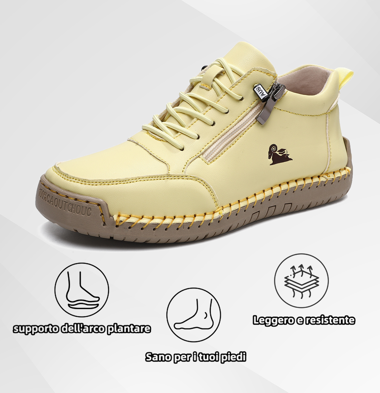 (🔥 Sconto del 50% - Non lasciartelo sfuggire!) Scarpe selezionate in pelle di vitello - scarpe ortopediche - 👞 - resistenti, antiscivolo e impermeabili (supporto dell'arco plantare, sollievo dal dolore, unisex)