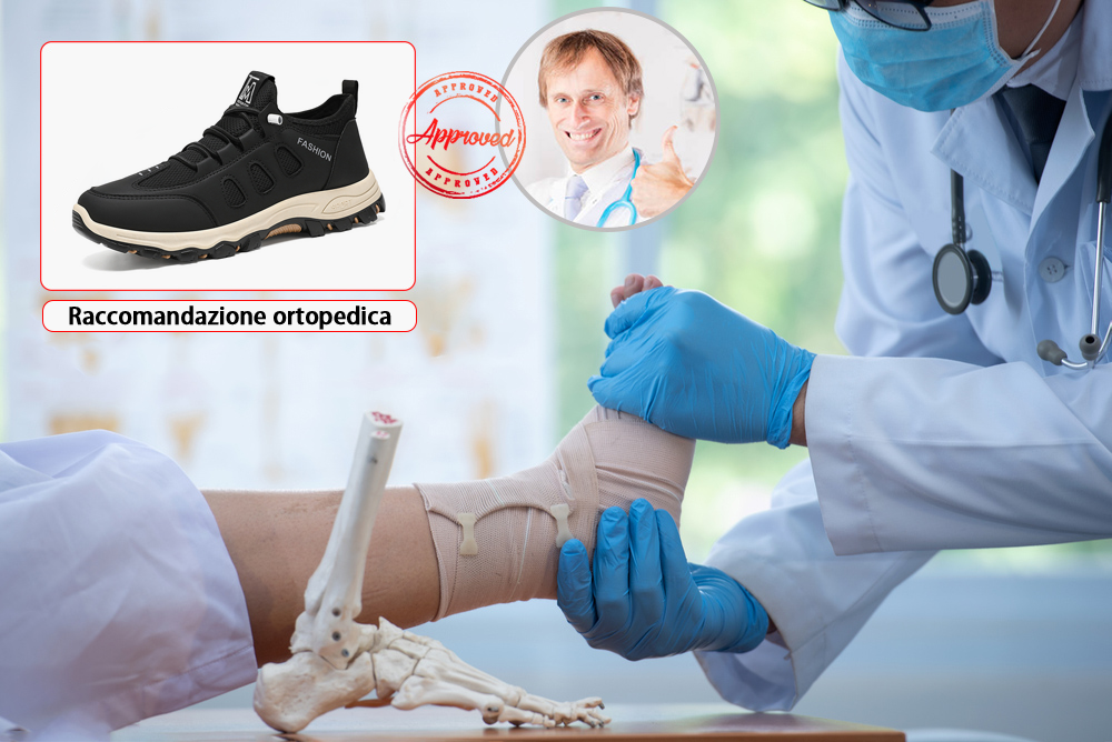 (🔥Sconto del 50% oggi - Non lasciartelo sfuggire!) - Scarpe sportive ortopediche morbide e comode (supporto dell'arco plantare - sicure e antiscivolo)