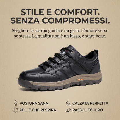 (🔥Sconto del 50% oggi - non perdertelo!) - Scarpe in pelle di vitello italiana morbide e comode - Supporto dell'arco plantare - Sollievo dal dolore