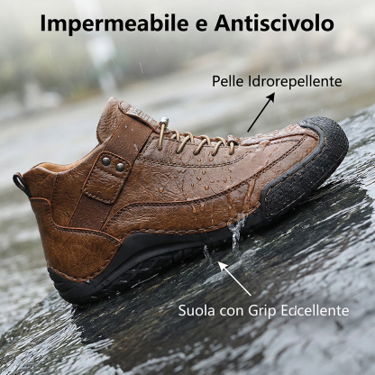 (🔥Sconto 50% )🐂Scarpe Casual Uomo in Pelle Morbida - Impermeabile e antiscivolo-Design Anatomico Leggero👞