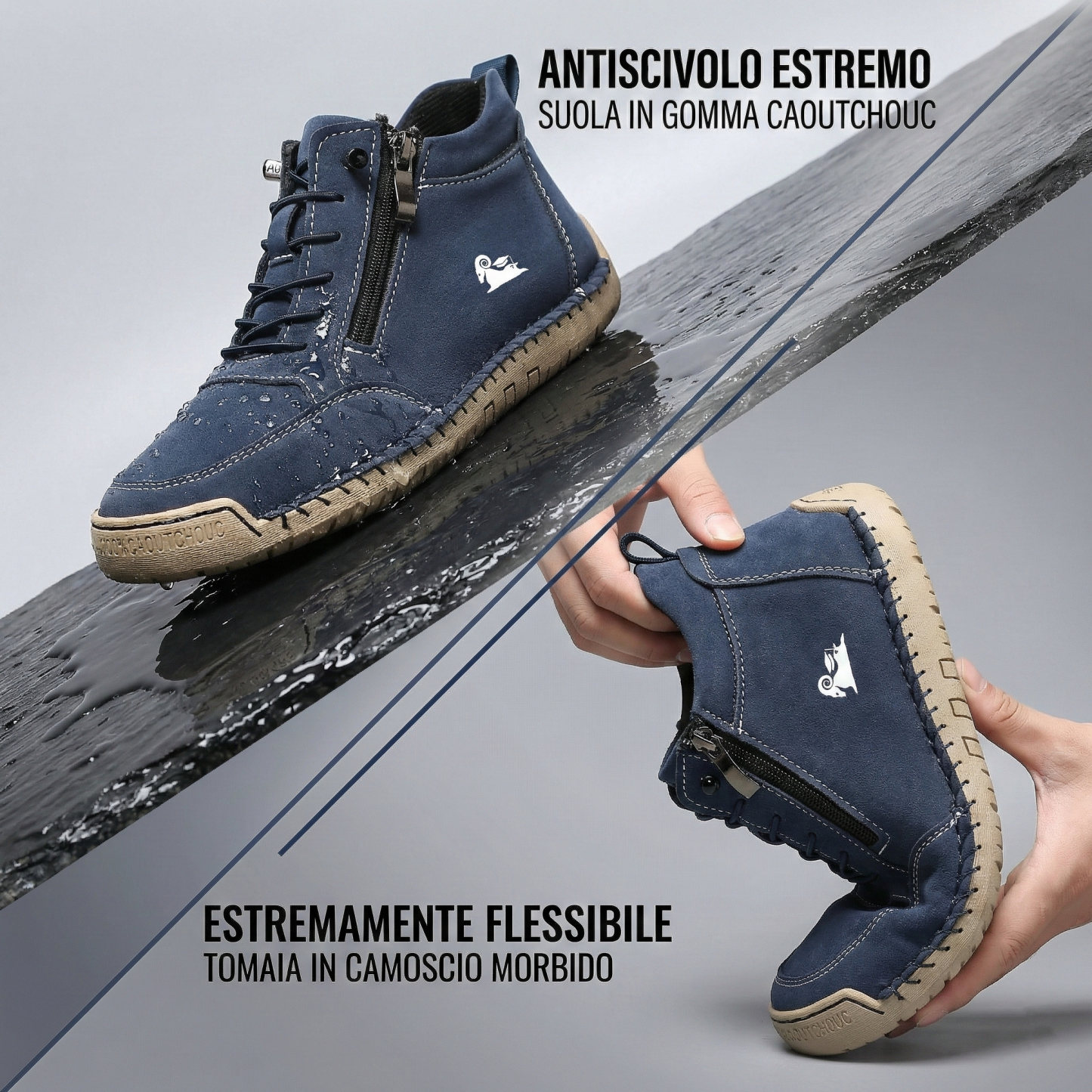 🔥 SCONTO DEL 50% | Scarpe ergonomiche in pelle di prima qualità 👞 Antiscivolo e impermeabili (supporto per il piede, unisex)