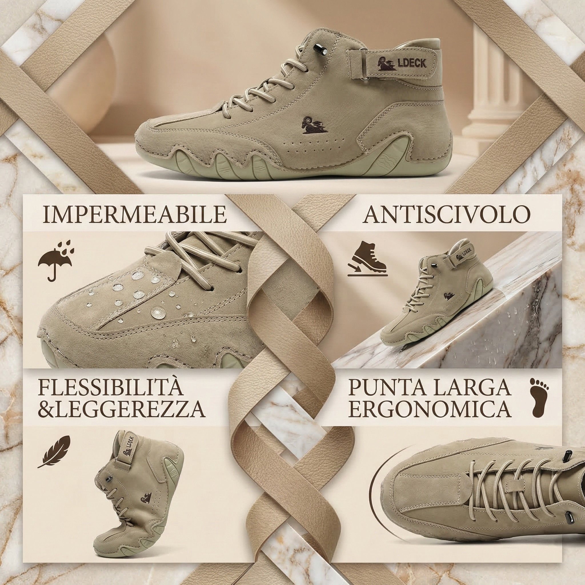 🔥 Sconto del 50% - Non lasciartelo sfuggire!Scarpe Casual con Supporto Ergonomico - Facili da Indossare e Suola Sicura Antiscivolo - unisex.