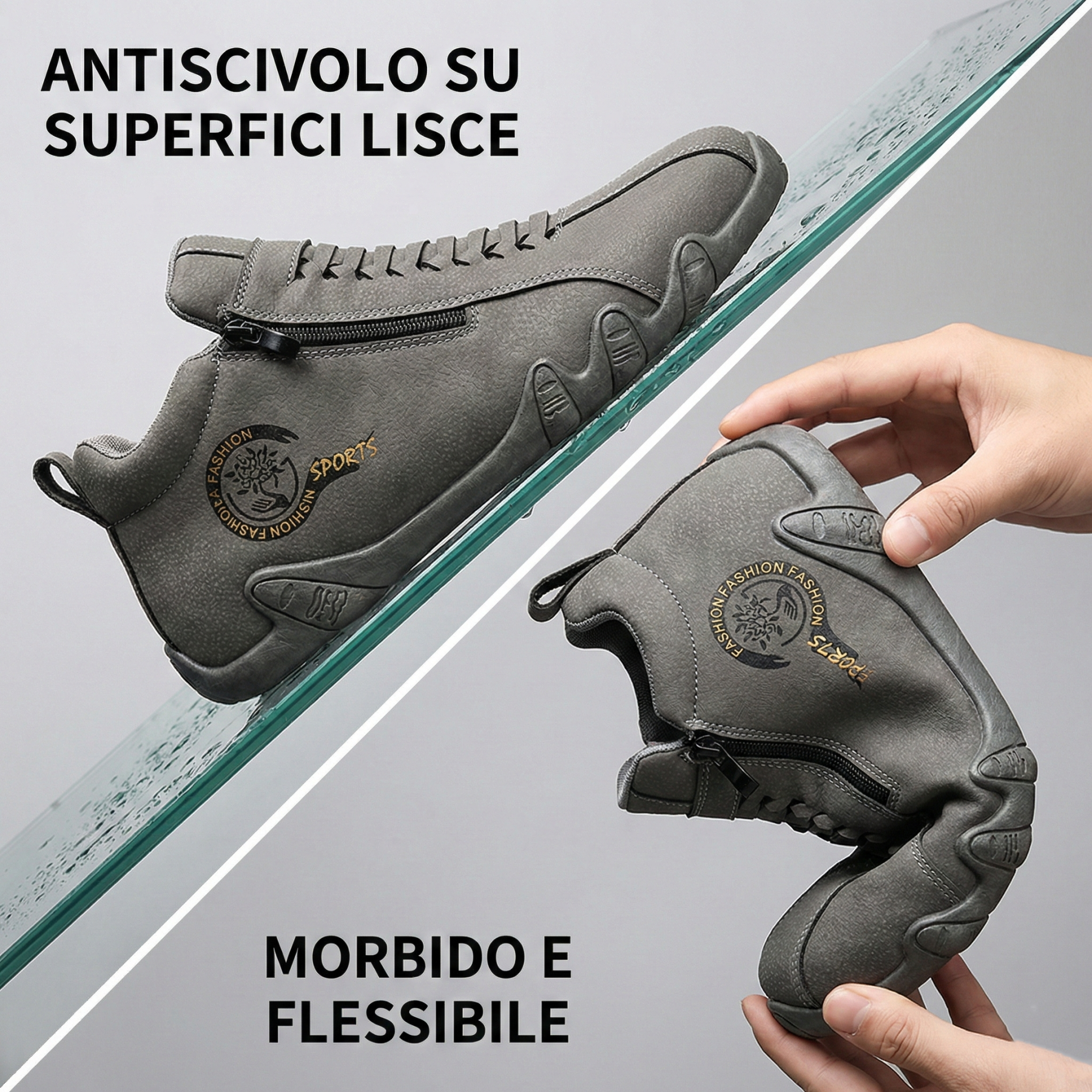 (Saldi -50%)Scarpe Barefoot in Camoscio: Comfort Ortopedico e Cuciture a Mano-Design ergonomico-Antiscivolo e durevole