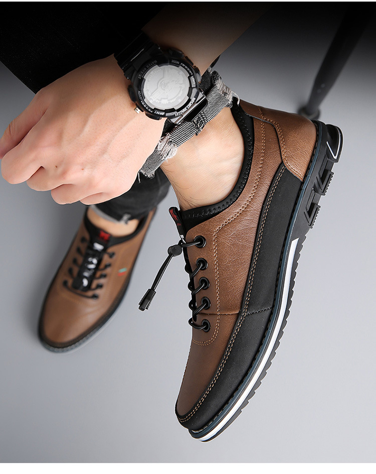 (🔥Sconto del 50% oggi - non lasciartelo sfuggire) - Scarpe ortopediche in pelle morbide e comode (con cuscino d'aria - alleviano il dolore al piede - antiscivolo - resistenti all'usura)