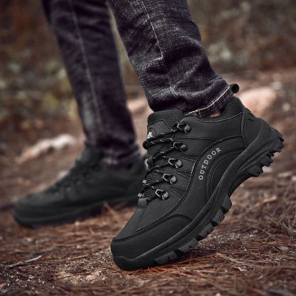 (🔥Sconto del 50% oggi - non lasciartelo sfuggire) Scarpe da trekking sportive outdoor in pelle resistenti all'usura (Proteggi i tuoi piedi leggeri e versatili)