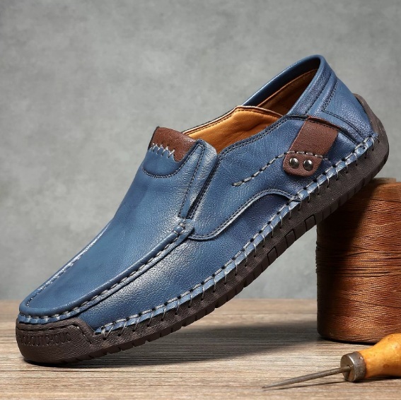 (🔥Sconto del 50% a tempo limitato - Acquista ora!) Mocassini slip-on in pelle eleganti e di alta qualità👞 - Design ergonomico, supporto dell'arco plantare per alleviare il dolore, impermeabili e antiscivolo!