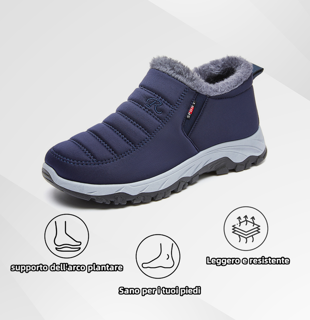 (🔥Sconto del 50% per un periodo limitato - Non lasciartelo sfuggire!) Scarpe antinfortunistiche invernali comode ed ergonomiche con una calda fodera in lana per alleviare il dolore alla schiena, alle articolazioni e ai piedi.