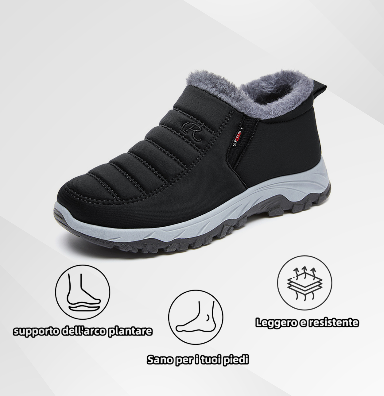 (🔥Sconto del 50% per un periodo limitato - Non lasciartelo sfuggire!) Scarpe antinfortunistiche invernali comode ed ergonomiche con una calda fodera in lana per alleviare il dolore alla schiena, alle articolazioni e ai piedi.