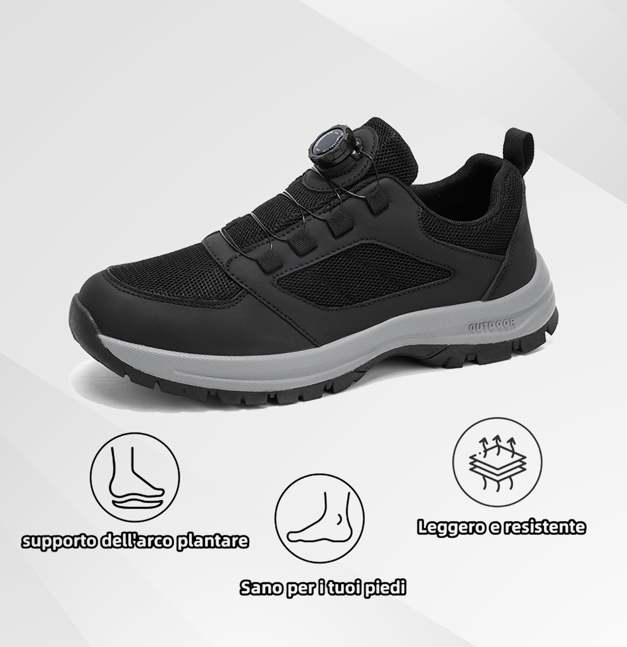 (🔥Sconto 50% ) Scarpe Trekking Leggere Uomo/Donna | Supporto plantare antiscivolo e antibatterico per una camminata confortevole