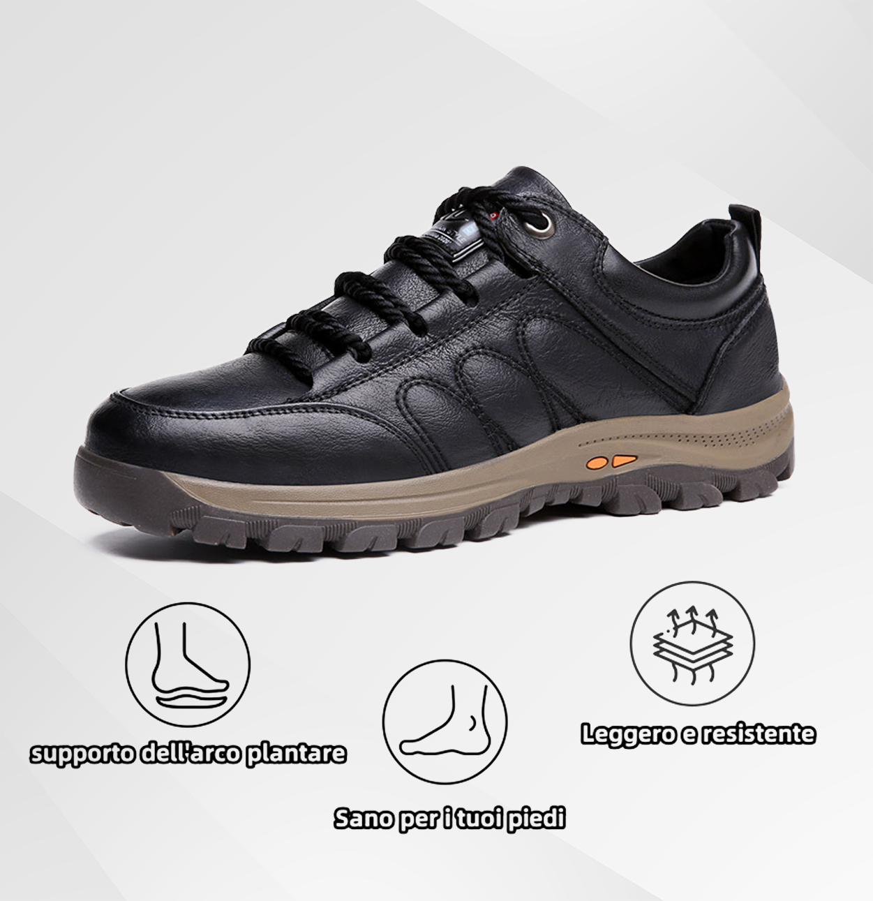 (🔥Sconto del 50% oggi - non perdertelo!) - Scarpe in pelle di vitello italiana morbide e comode - Supporto dell'arco plantare - Sollievo dal dolore