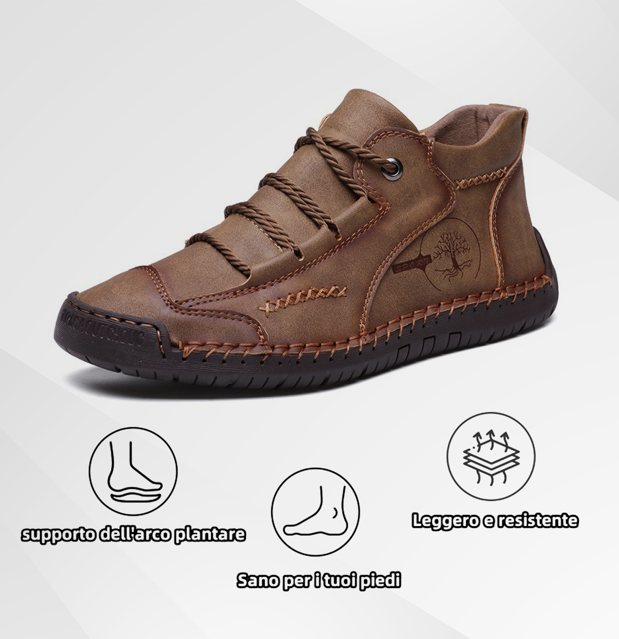(🔥 Sconto del 50% - non lasciartelo sfuggire) Scarpe in pelle di vitello premium - Scarpe ortopediche - 👞 (Supporto dell'arco plantare per una camminata più facile)