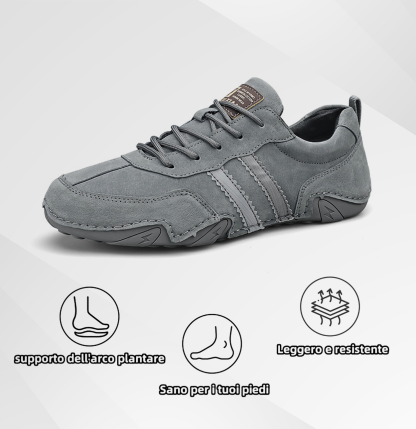 (🔥 Sconto del 50% - Non lasciartelo sfuggire!) Scarpe ortopediche casual in vera pelle 👞 - Impermeabili e antiscivolo (supporto dell'arco plantare per una camminata più facile)