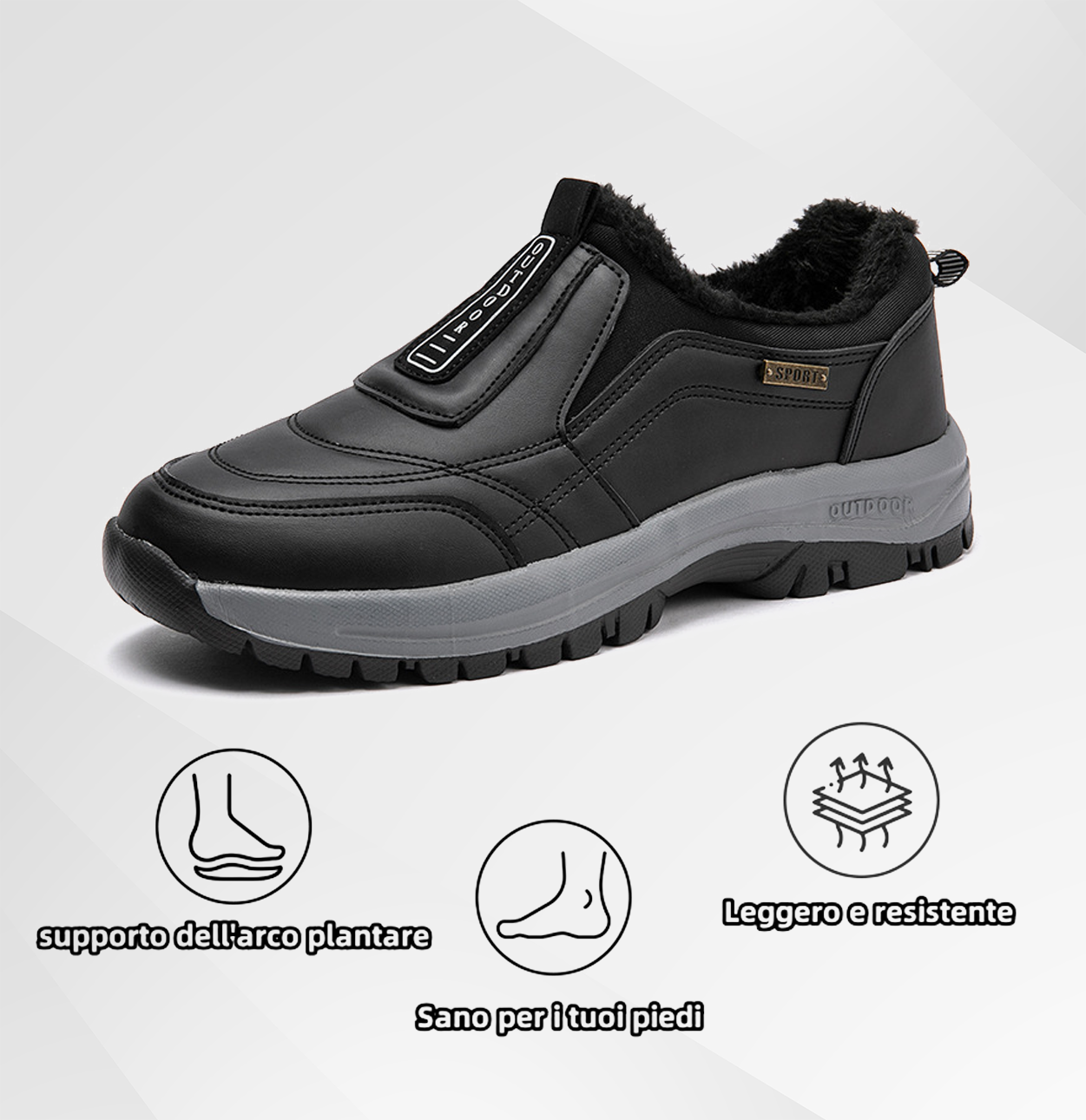 (🔥Sconto del 50% a tempo limitato) Scarpe casual calde e comode - antiscivolo e calde ✅ Proteggono la salute dei tuoi piedi