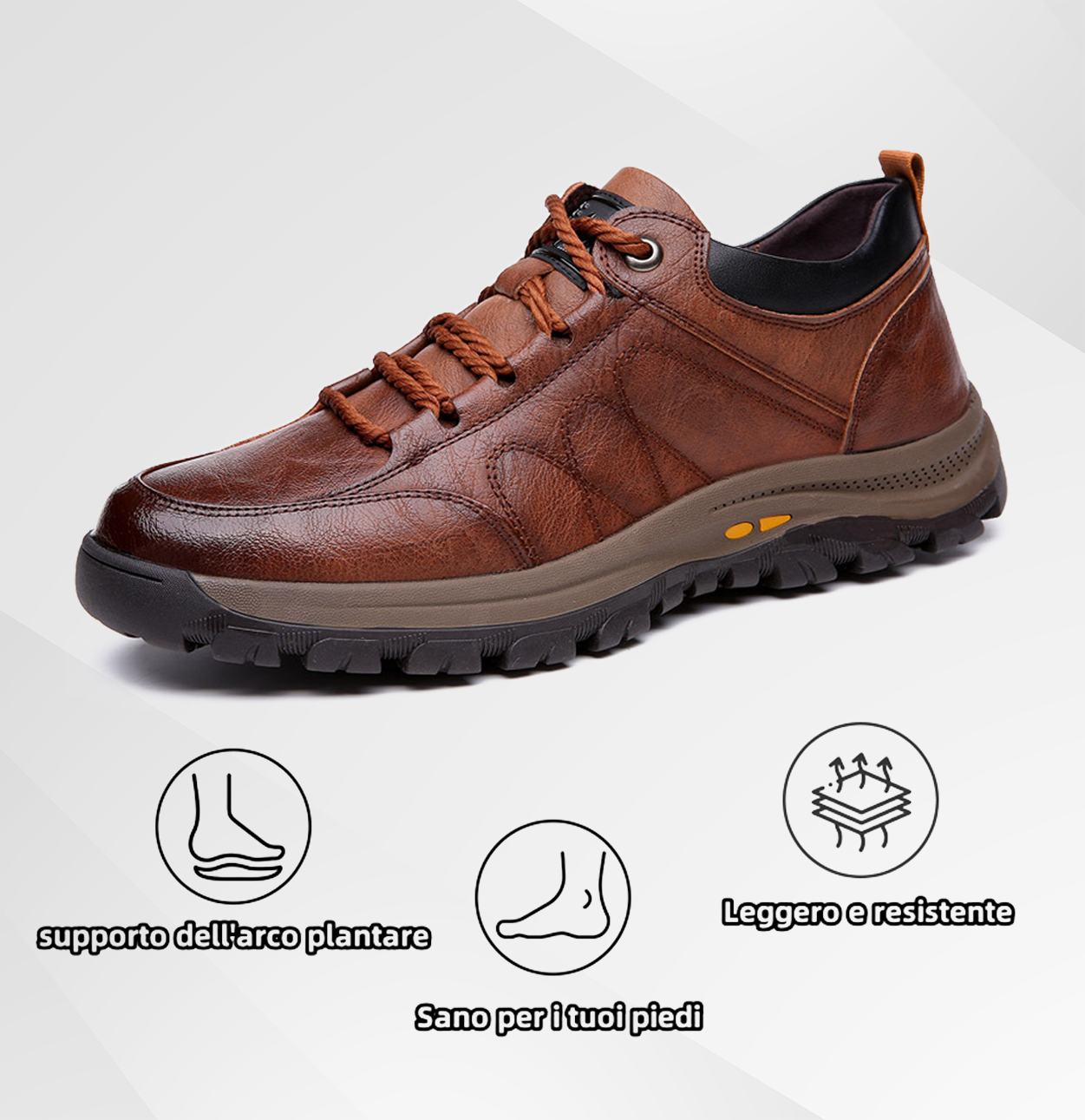 (🔥Sconto del 50% oggi - non perdertelo!) - Scarpe in pelle di vitello italiana morbide e comode - Supporto dell'arco plantare - Sollievo dal dolore