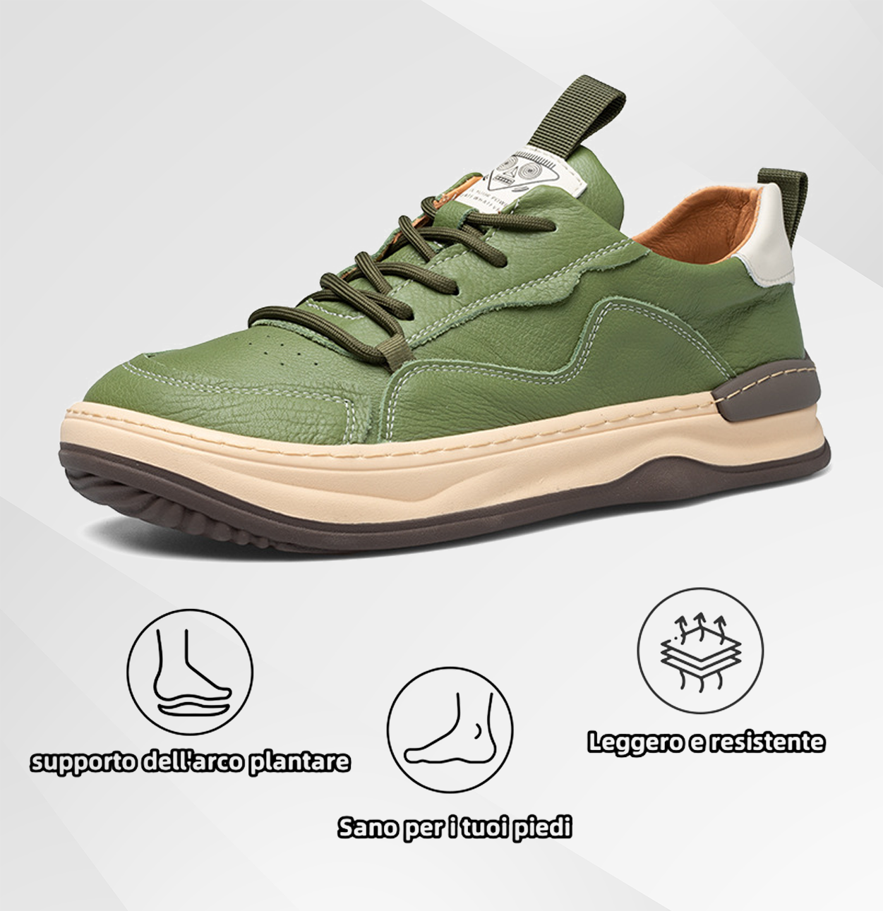 (🔥Sconto del 50% oggi - Non perderlo!) - Scarpe selezionate in pelle di vitello a doppio strato - Impermeabili e antiscivolo (supporto dell'arco plantare, allevia il dolore)