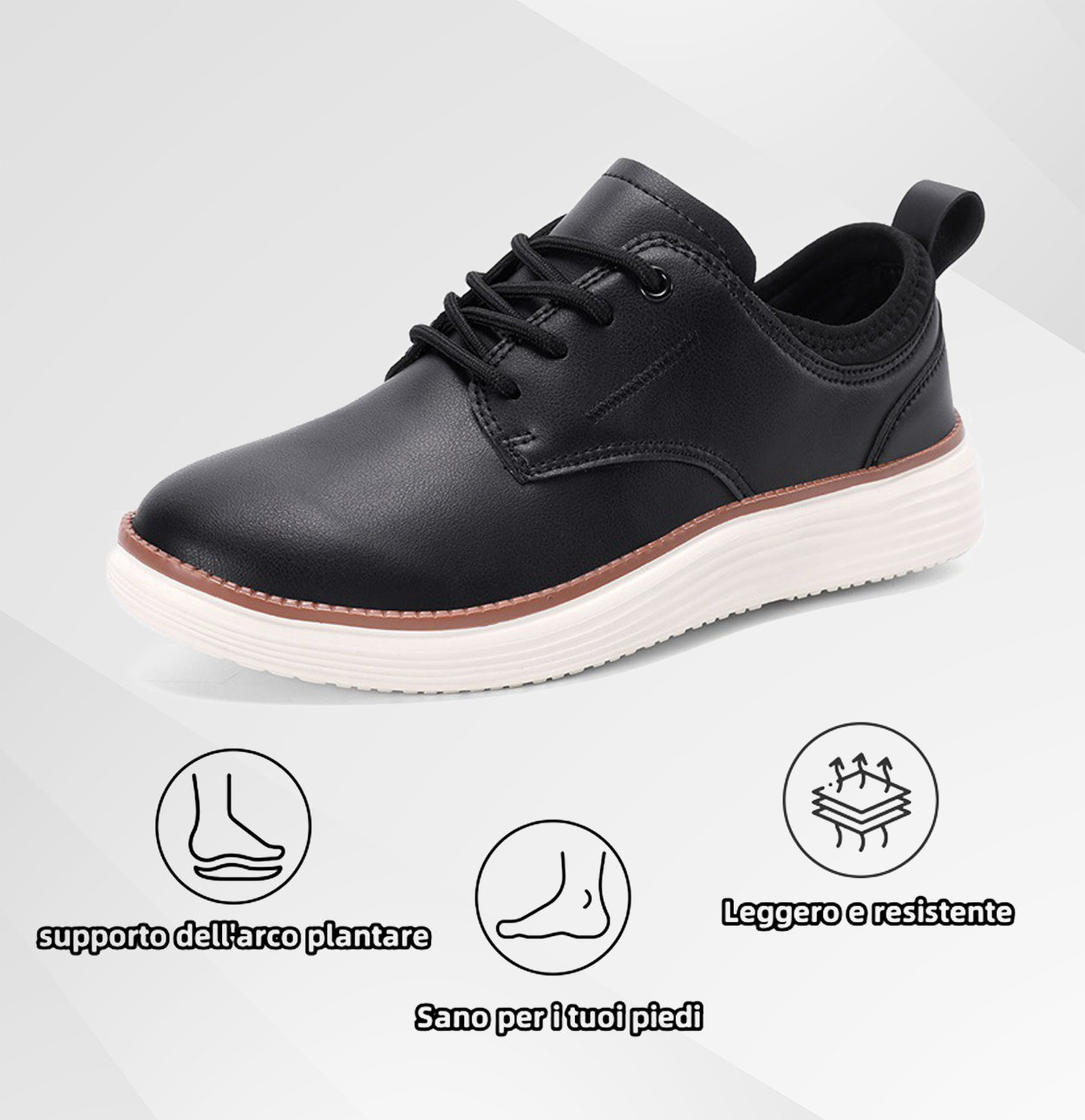 (🔥Sconto del 50% per un periodo limitato!) - Scarpe ortopediche Luymen® in vera pelle, comode ed eleganti 👞 (impermeabili, antiscivolo, supporto dell'arco plantare, camminata facile)