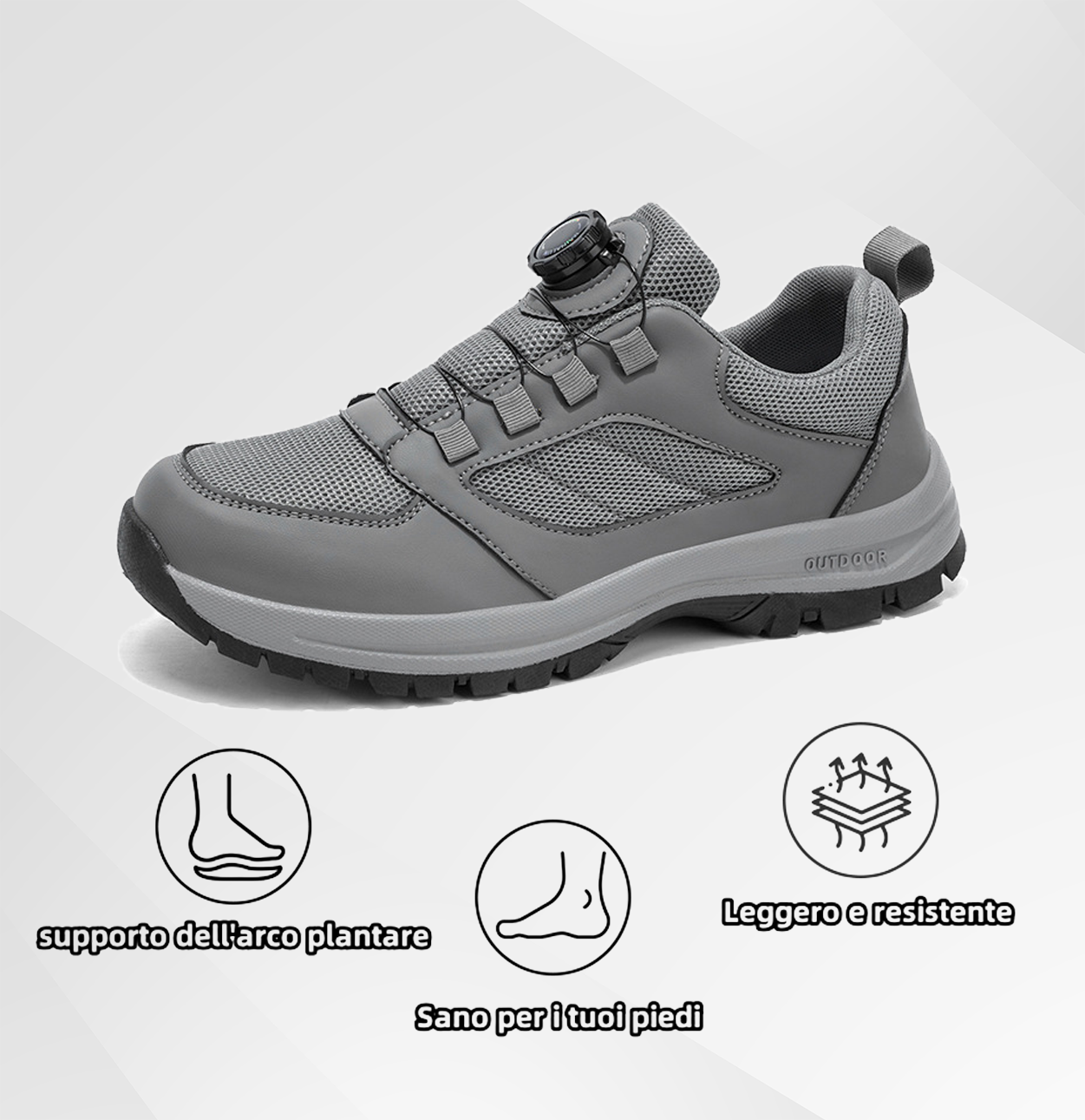 (🔥Sconto 50% ) Scarpe Trekking Leggere Uomo/Donna | Supporto plantare antiscivolo e antibatterico per una camminata confortevole