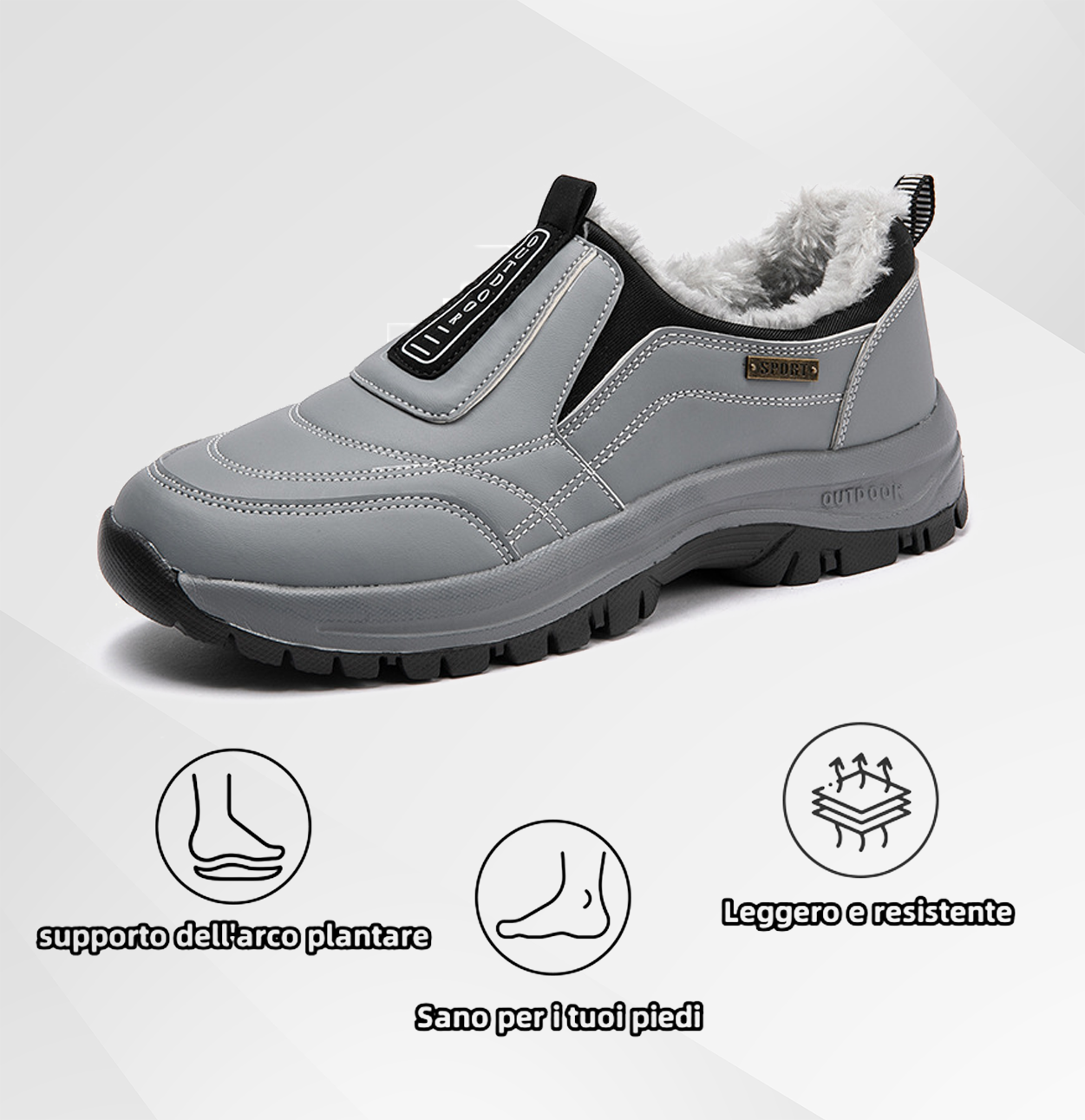 (🔥Sconto del 50% a tempo limitato) Scarpe casual calde e comode - antiscivolo e calde ✅ Proteggono la salute dei tuoi piedi