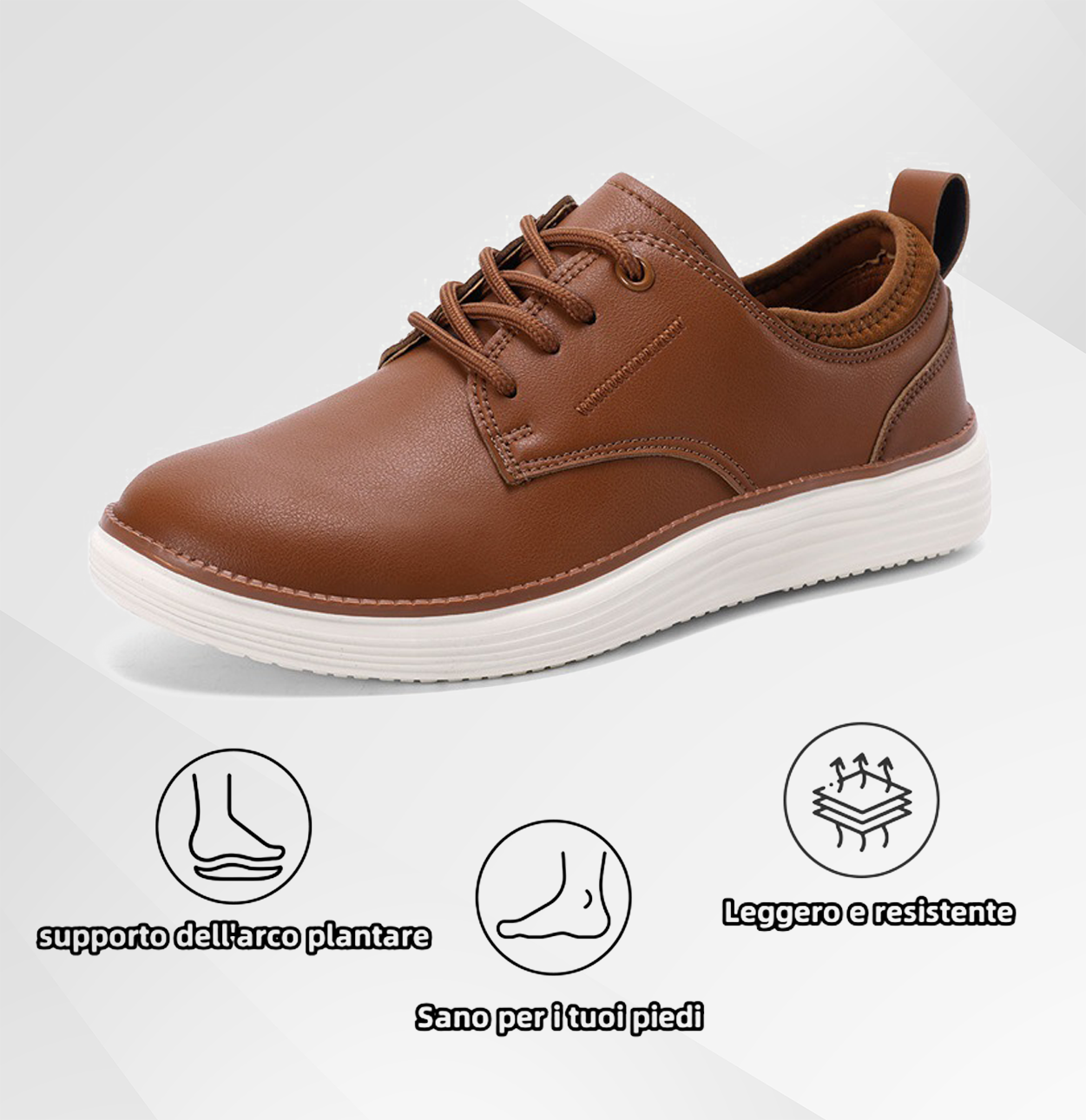 (🔥Sconto del 50% per un periodo limitato!) - Scarpe ortopediche Luymen® in vera pelle, comode ed eleganti 👞 (impermeabili, antiscivolo, supporto dell'arco plantare, camminata facile)