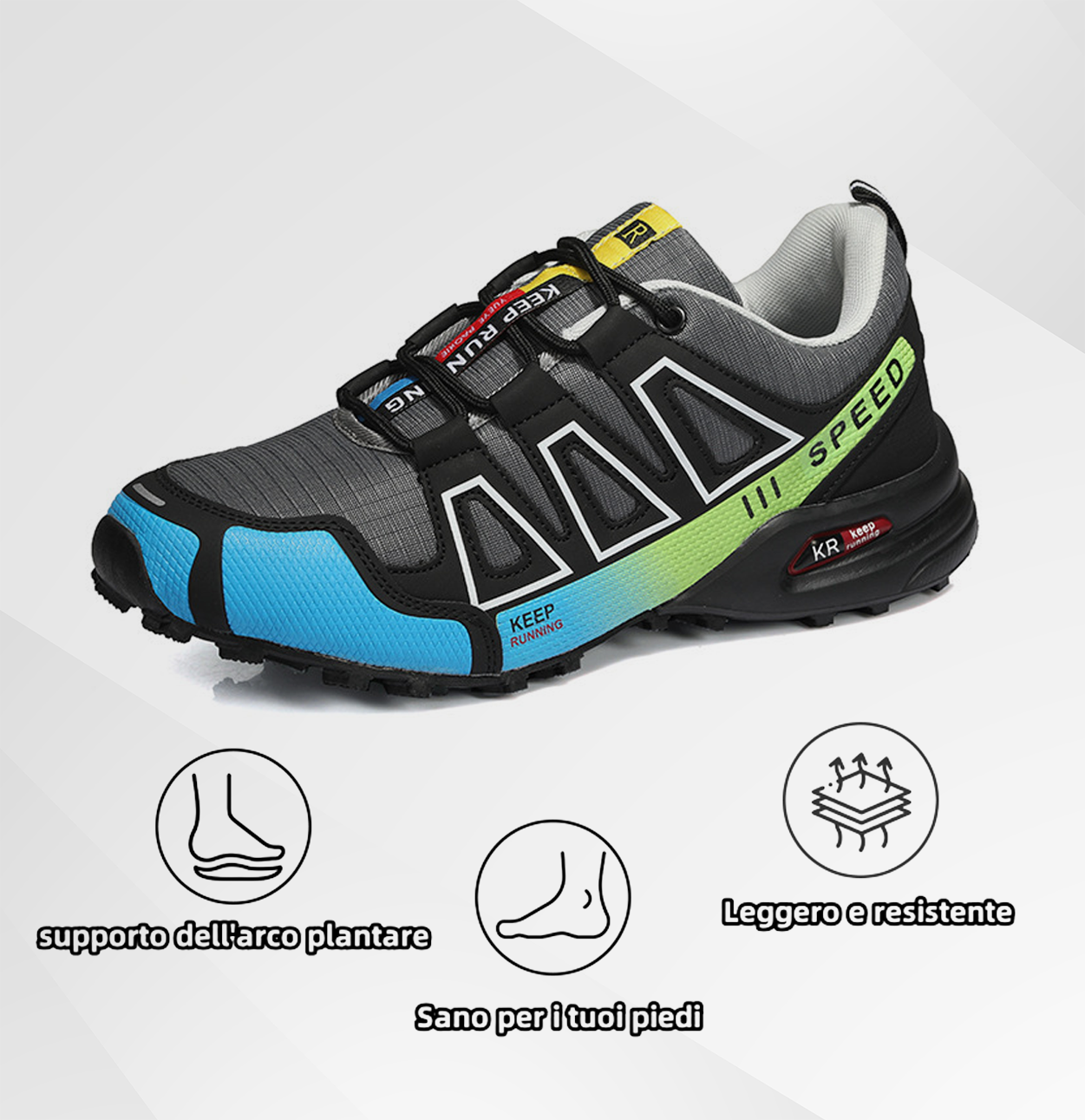 (⏰Sconto del 50% a tempo limitato🔥) Scarpe da trekking comode e antiscivolo: design ammortizzante e anti-pressione con supporto dell'arco plantare. ✅Di' addio al dolore ai piedi