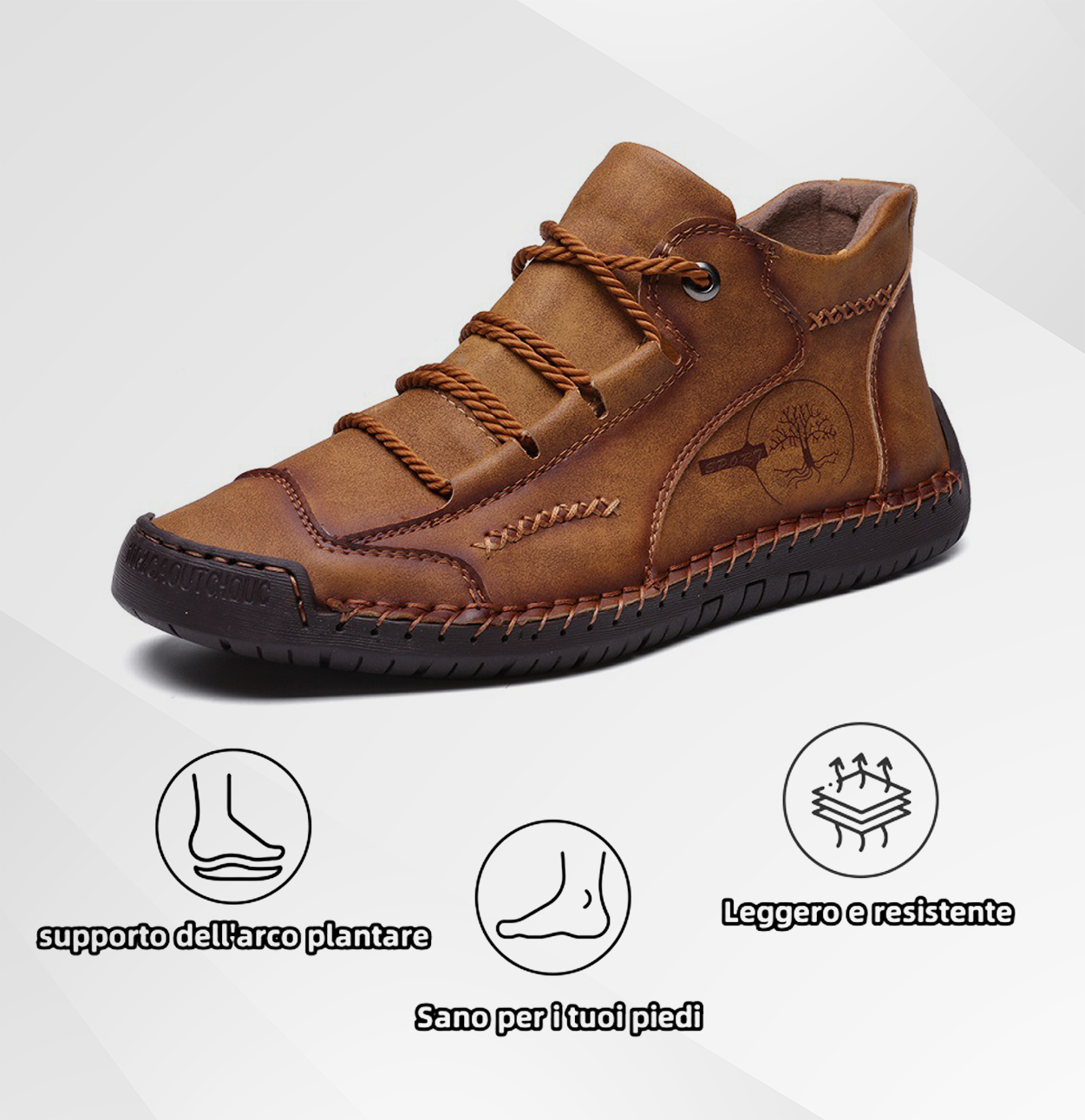(🔥 Sconto del 50% - non lasciartelo sfuggire) Scarpe in pelle di vitello premium - Scarpe ortopediche - 👞 (Supporto dell'arco plantare per una camminata più facile)