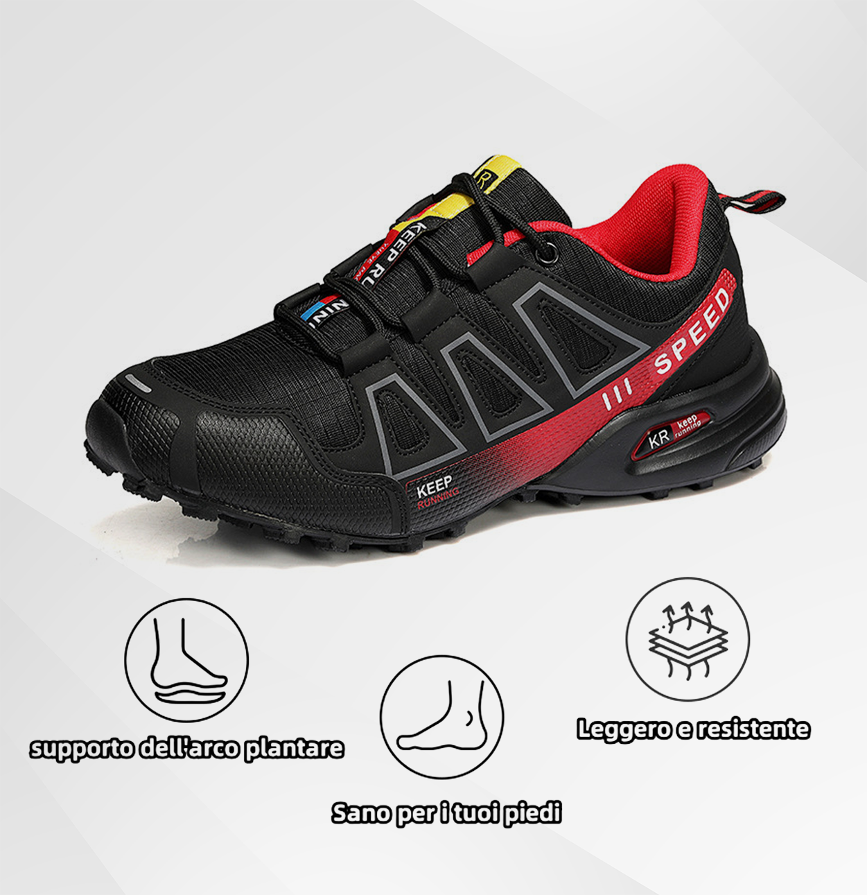 (⏰Sconto del 50% a tempo limitato🔥) Scarpe da trekking comode e antiscivolo: design ammortizzante e anti-pressione con supporto dell'arco plantare. ✅Di' addio al dolore ai piedi