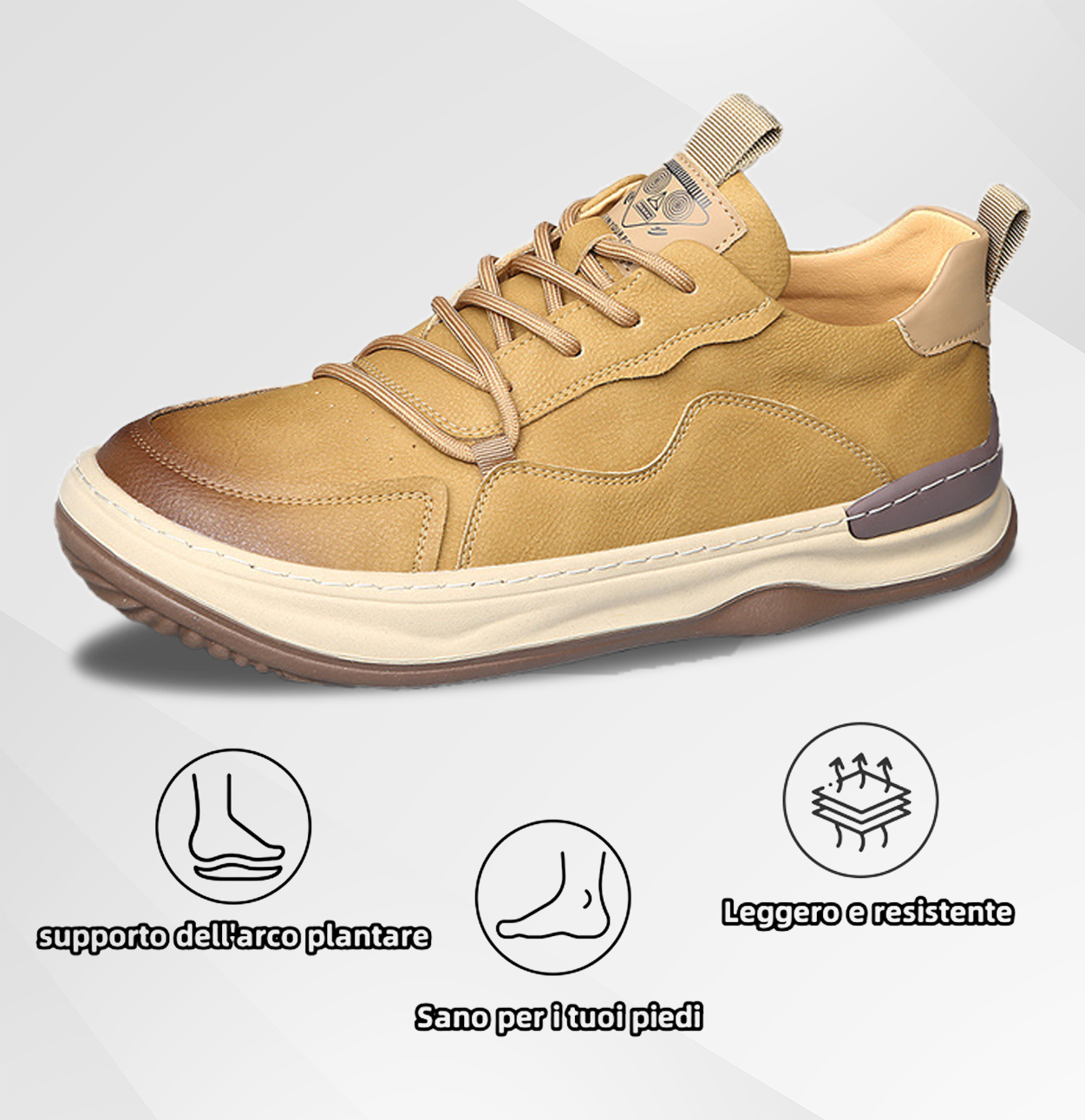 (🔥Sconto del 50% oggi - Non perderlo!) - Scarpe selezionate in pelle di vitello a doppio strato - Impermeabili e antiscivolo (supporto dell'arco plantare, allevia il dolore)