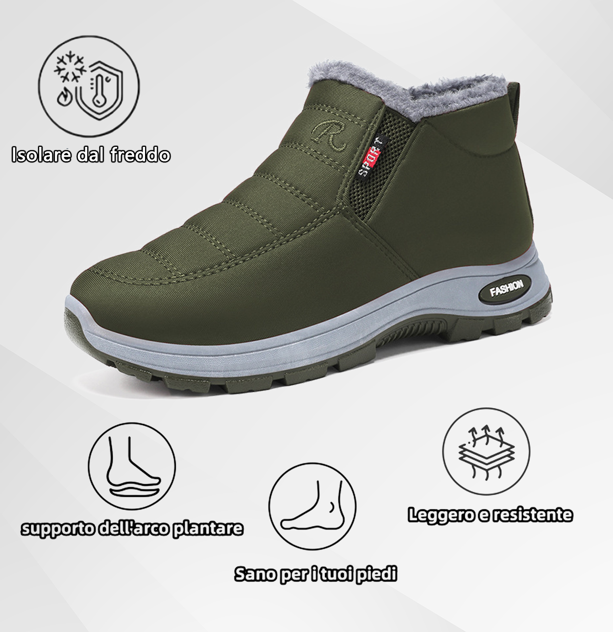 (🔥Sconto del 50% per un periodo limitato - Non lasciartelo sfuggire!) Scarpe antinfortunistiche invernali comode ed ergonomiche con una calda fodera in lana per alleviare il dolore alla schiena, alle articolazioni e ai piedi.（unisex）