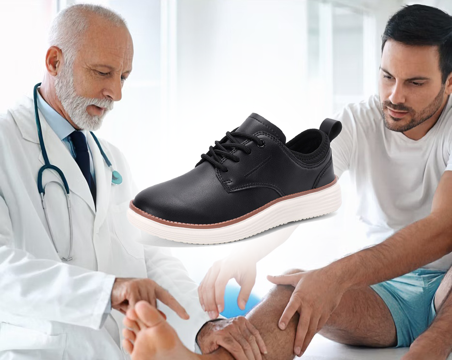 (🔥Sconto del 50% per un periodo limitato!) - Scarpe ortopediche Luymen® in vera pelle, comode ed eleganti 👞 (impermeabili, antiscivolo, supporto dell'arco plantare, camminata facile)