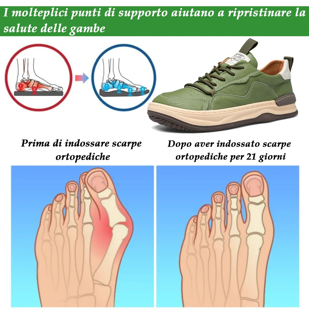(🔥Sconto del 50% oggi - Non perderlo!) - Scarpe selezionate in pelle di vitello a doppio strato - Impermeabili e antiscivolo (supporto dell'arco plantare, allevia il dolore)