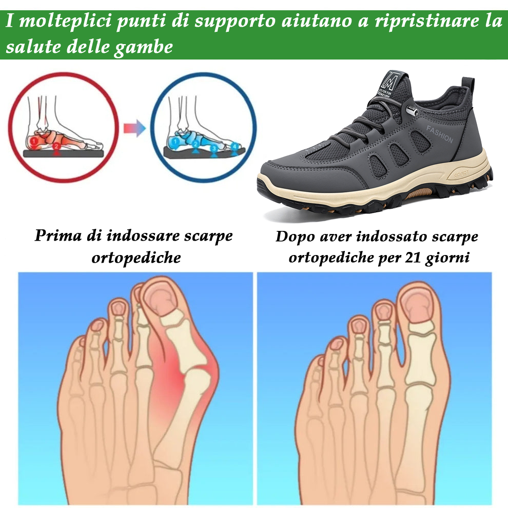 (🔥Sconto del 50% oggi - Non lasciartelo sfuggire!) - Scarpe sportive ortopediche morbide e comode (supporto dell'arco plantare - sicure e antiscivolo)