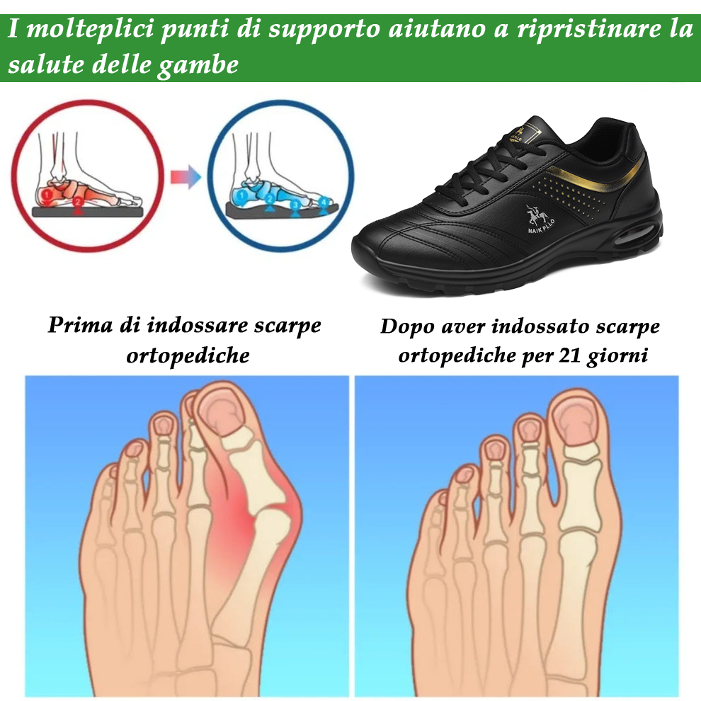 (🔥Sconto del 50% oggi, non lasciartelo sfuggire!)⏰ - Comode scarpe ortopediche da ginnastica! Design ergonomico, antiscivolo e ammortizzanti (permettono libertà di movimento).