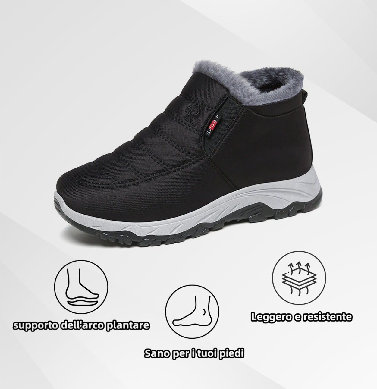 (🔥Sconto del 50% per un periodo limitato - Non lasciartelo sfuggire!) Scarpe antinfortunistiche invernali comode ed ergonomiche con una calda fodera in lana per alleviare il dolore alla schiena, alle articolazioni e ai piedi.