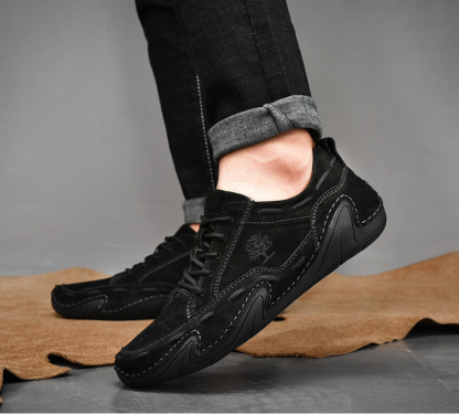 (🔥Sconto del 50% oggi - non perdertelo) - Scarpe italiane in pelle cucite a mano, morbide e comode