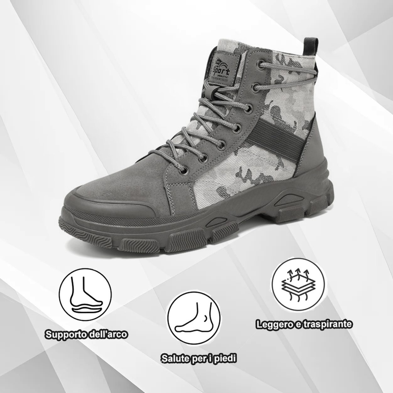 (🔥Sconto del 50% oggi, non perdertelo!) ⏰- Luymen - Scarponi tattici - Scarponi Martin per alpinismo, resistenti all'usura, anticollisione, escursionismo e uso multi-scena