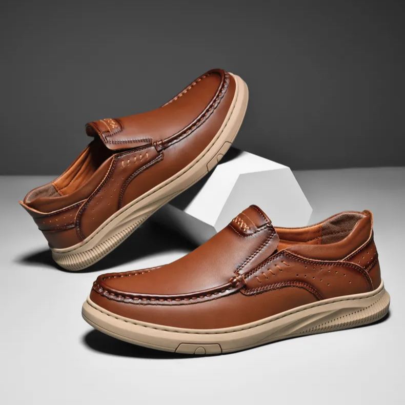 (🎉Sconto del 50% a tempo limitato - non lasciartelo sfuggire) - Scarpe ortopediche da uomo realizzate in pelle di vitello australiana✅ Camminata confortevole e sollievo dal dolore