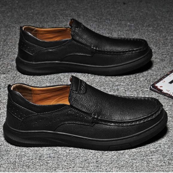 (🎉Sconto del 50% a tempo limitato - non lasciartelo sfuggire) - Scarpe ortopediche da uomo realizzate in pelle di vitello australiana✅ Camminata confortevole e sollievo dal dolore