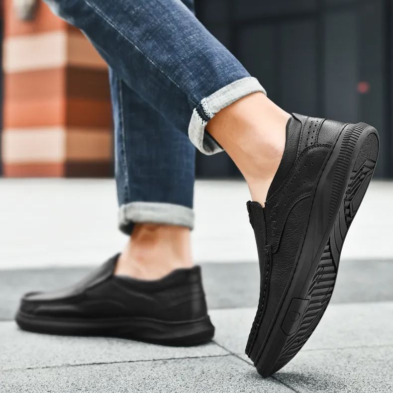 (🎉Sconto del 50% a tempo limitato - non lasciartelo sfuggire) - Scarpe ortopediche da uomo realizzate in pelle di vitello australiana✅ Camminata confortevole e sollievo dal dolore