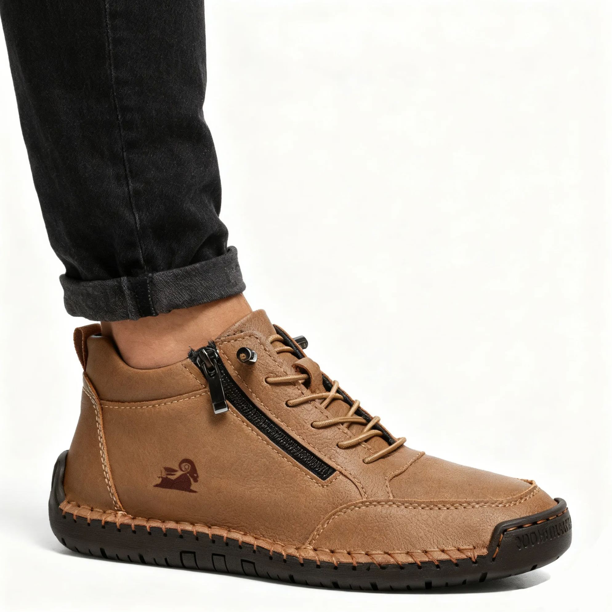 (🔥 Sconto del 50% - Non lasciartelo sfuggire!) Scarpe selezionate in pelle di vitello - scarpe ortopediche - 👞 - resistenti, antiscivolo e impermeabili (supporto dell'arco plantare, sollievo dal dolore, unisex)