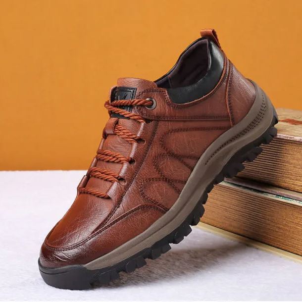 (🔥Sconto del 50% oggi - non perdertelo!) - Scarpe in pelle di vitello italiana morbide e comode - supporto dell'arco plantare - impermeabili e antiscivolo