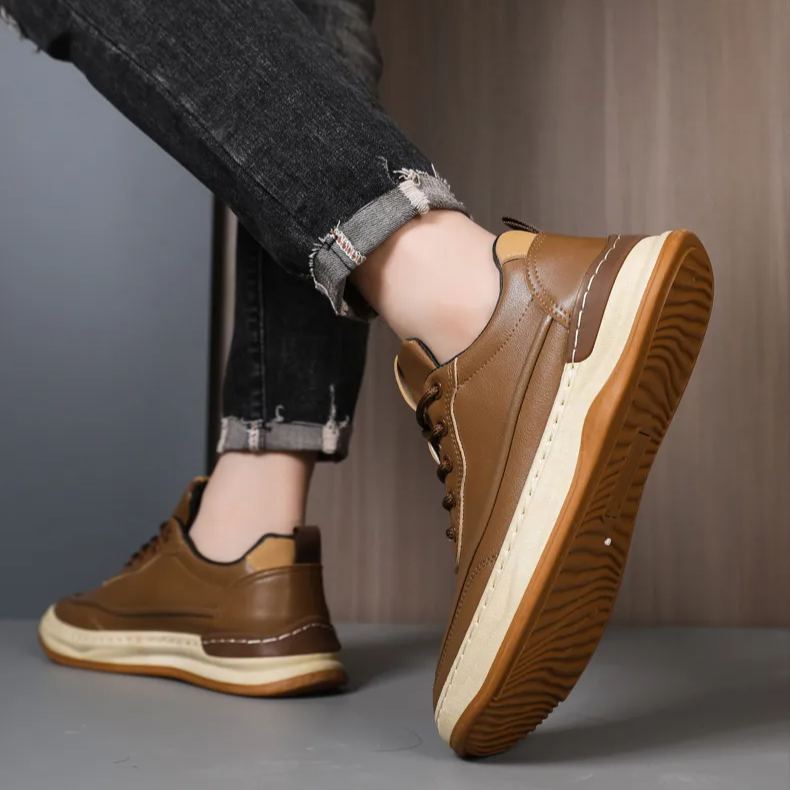 [🔥Sconto 50%]Dress Sneakers in Vera Pelle - Comfort Assoluto e Supporto Arco Plantare - Impermeabili & Antiscivolo