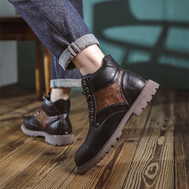 （🔥Sconto 50%）Stivaletti in Pelle di Vitello Premium Fatti a Mano - Design Vintage con Supporto Ortopedico e Finitura Impermeabile