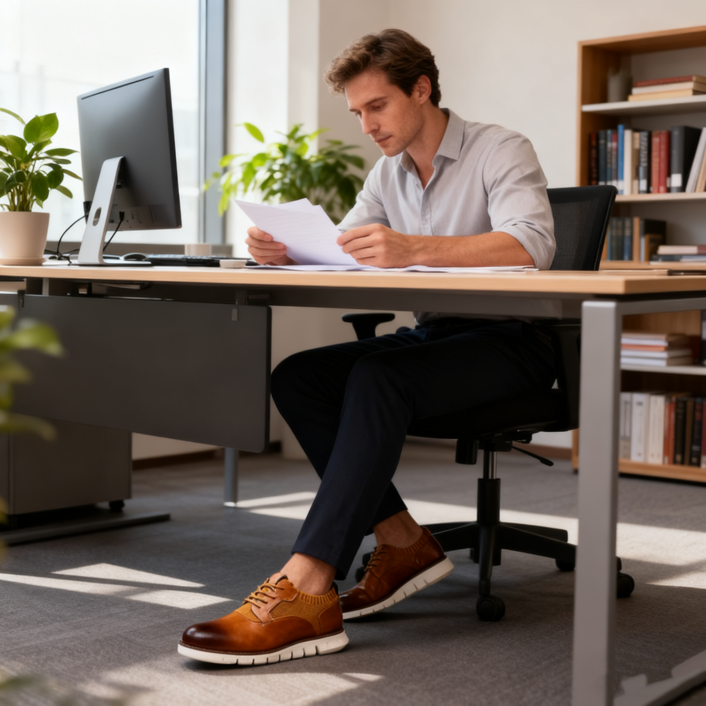 (🔥Sconto del 50% a tempo limitato: acquista ora!) Scarpe in vera pelle di alta qualità ed eleganti 👞 - Progettate ergonomicamente per un uso confortevole (per tutti i giorni e in ufficio)