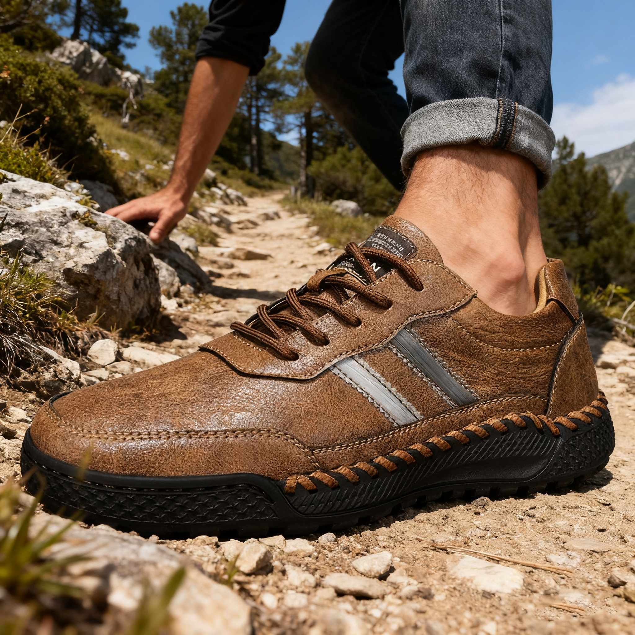 (🔥 50% di sconto - acquista ora!) Scarpe ortopediche in pelle di alta qualità ed eleganti👞 - impermeabili e antiscivolo - supporto dell'arco plantare - camminata confortevole